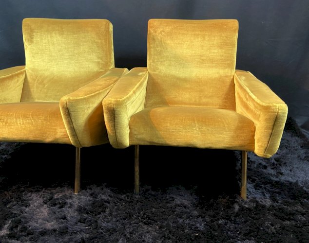 Paire de fauteuils design 1955-60 Louis Paolozzi pour Brandt Zol Steiner poss. 4