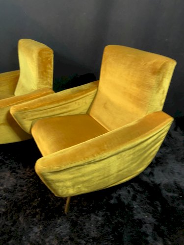 Paire de fauteuils design 1955-60 Louis Paolozzi pour Brandt Zol Steiner poss. 4