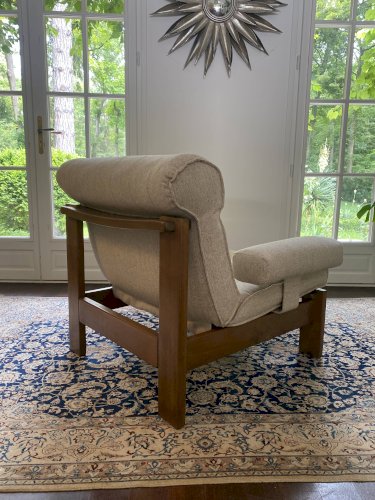 Paire de fauteuils et ottoman Rolf Benz, Allemagne, années 1980