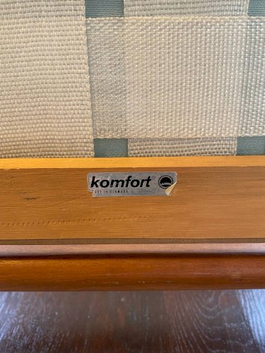 Paire de fauteuils Komdort  danois en teck – Années 1960