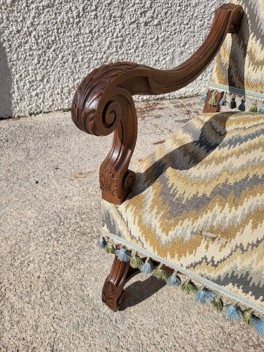 PAIRE DE FAUTEUILS LOUIS XIII DU XIX ème SIECLE