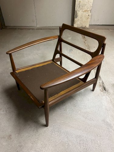 Paire de fauteuils scandinaves Grete Jalk