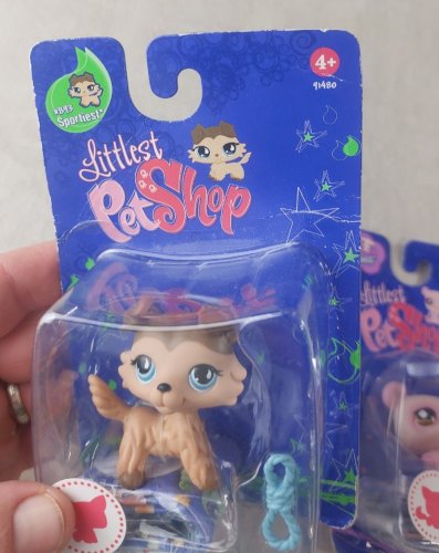 Paire de figurines Littlest Petshop, chien Colley + Panda, 893 + 899, Hasbro ^