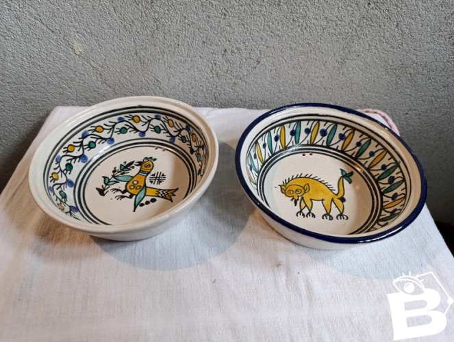 Paire de grand bol décoratifs origine nord africaine en bon état
