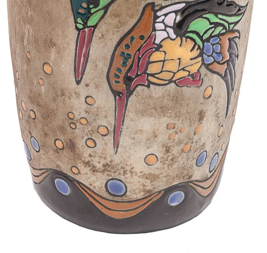 Paire de grandes amphores Art Nouveau