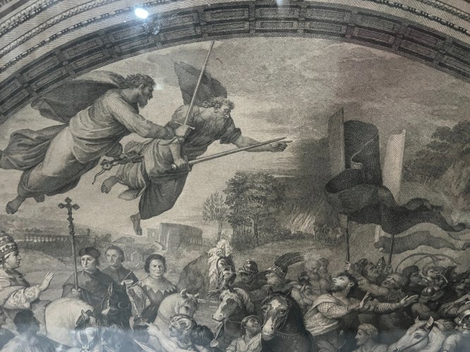 Paire de gravure encadrées sous verre XIX siècle