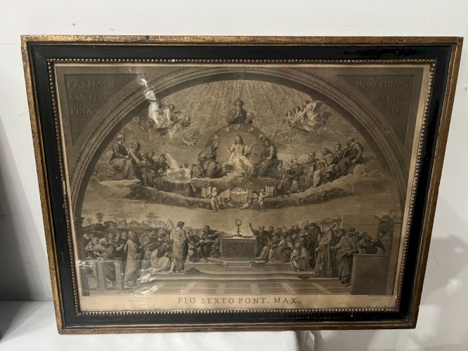 Paire de gravure encadrées sous verre XIX siècle