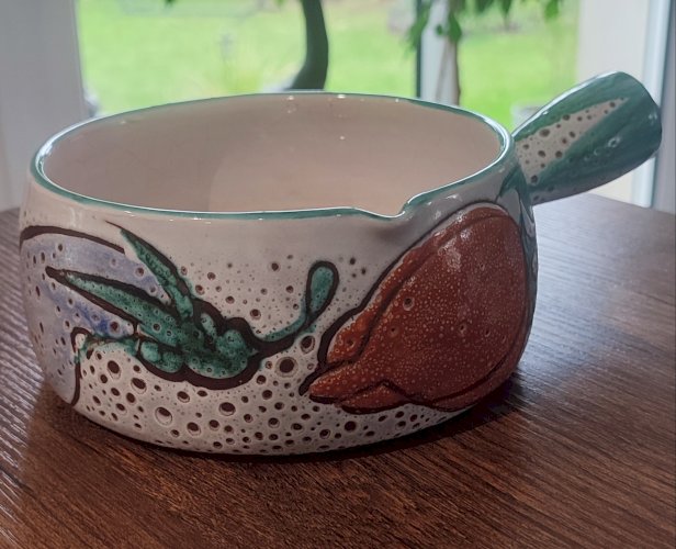 Paire de gros Poêlons en céramique Vallauris