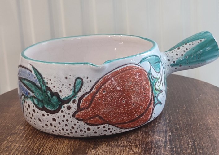 Paire de gros Poêlons en céramique Vallauris