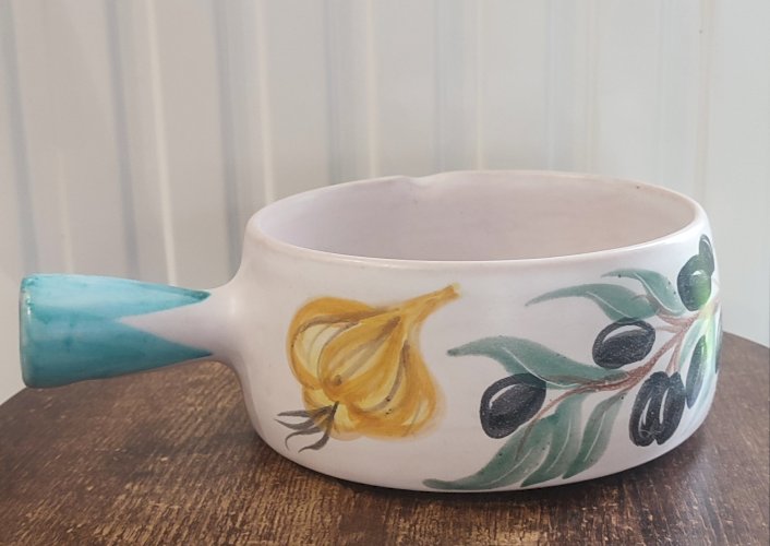 Paire de gros Poêlons en céramique Vallauris