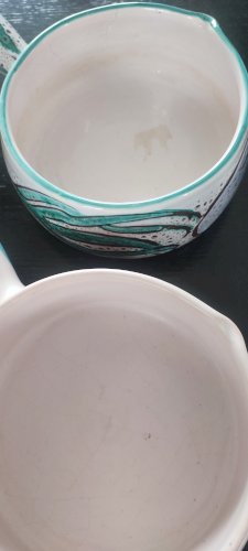 Paire de gros Poêlons en céramique Vallauris