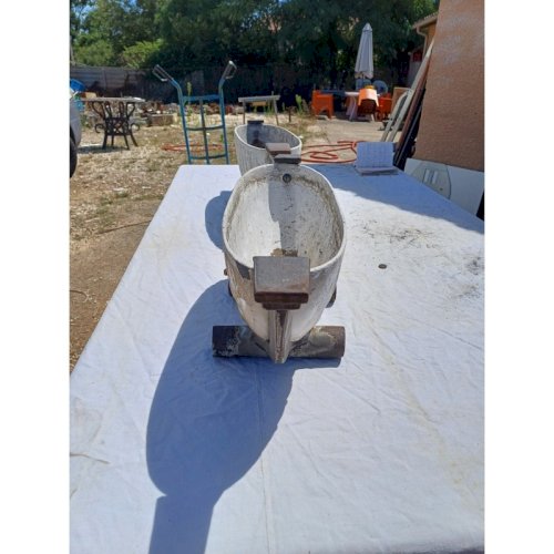 Paire de Jardinières Art déco Fonte émaillée