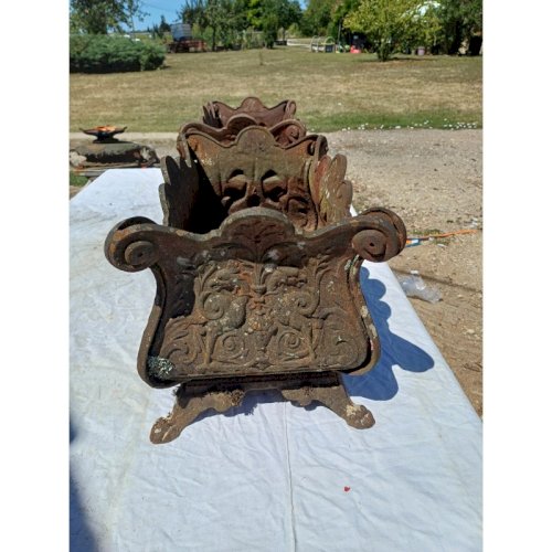 Paire de Jardinières en Fonte 1900 de Charleville - Mézières Style Rocaille