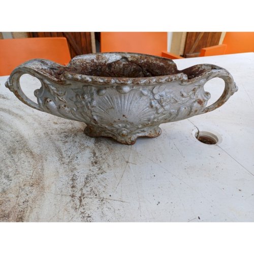 Paire de Jardinières en Fonte 1900 de Charleville - Mézières Style Rocaille