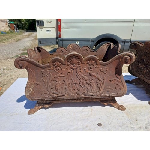 Paire de Jardinières en Fonte 1900 de Charleville - Mézières Style Rocaille
