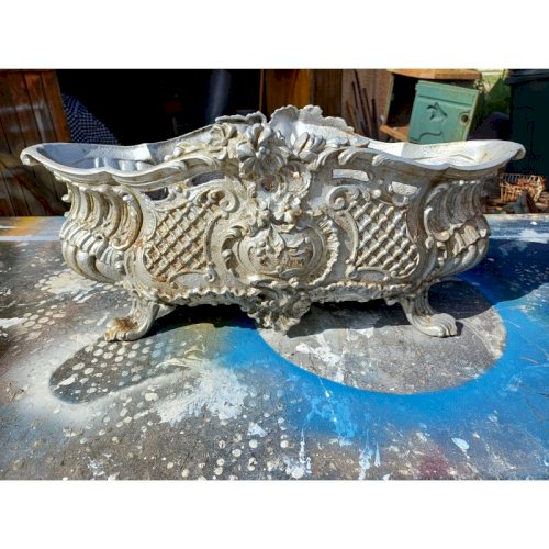 Paire de Jardinières en Fonte 1900 de Charleville - Mézières Style Rocaille