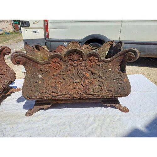 Paire de Jardinières en Fonte 1900 de Charleville - Mézières Style Rocaille