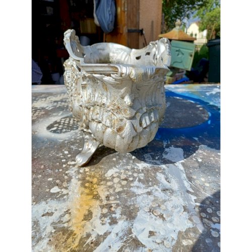 Paire de Jardinières en Fonte 1900 de Charleville - Mézières Style Rocaille