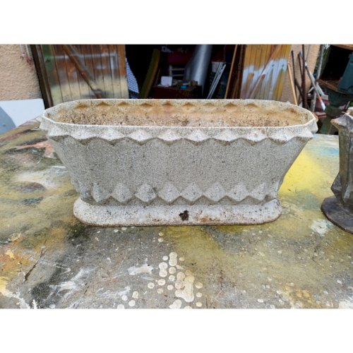 Paire de Jardinières en Fonte émaillée 1900 de Charleville - Mézières