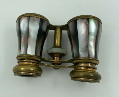 Paire De Jumelles D'Opéra Vintage – Jolis Motifs Rétro – Binoculaire De Théâtre