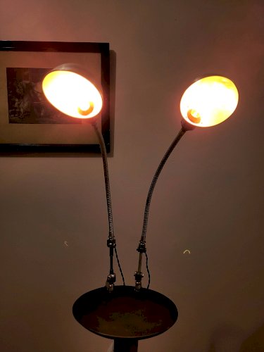 Paire de lampes datelier années 30