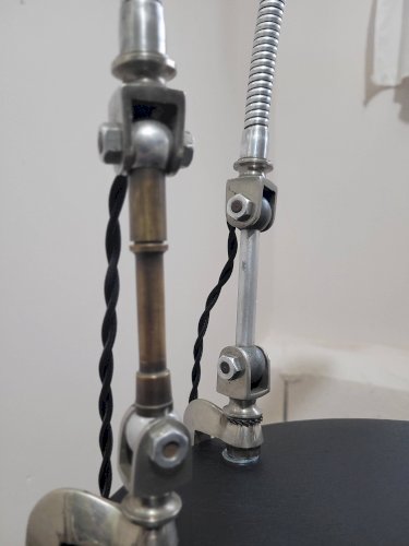 Paire de lampes datelier années 30