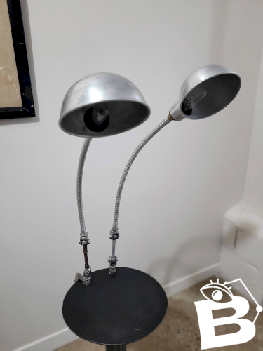 Paire de lampes datelier années 30