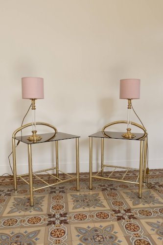 Paire de lampes de chevet vintage - Style Art Déco