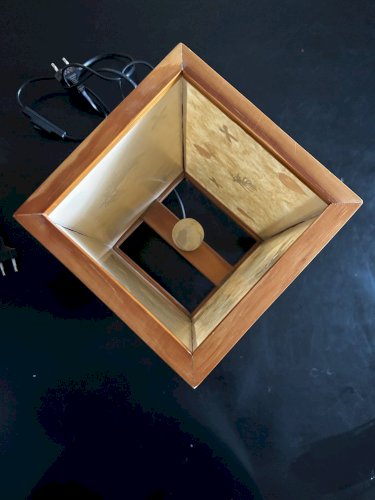 Paire de lampes en fleurs séchées, 1970