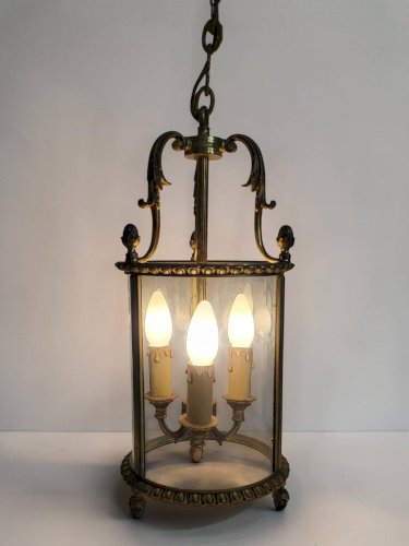 Paire de lanternes en Bronze Style Louis XVI