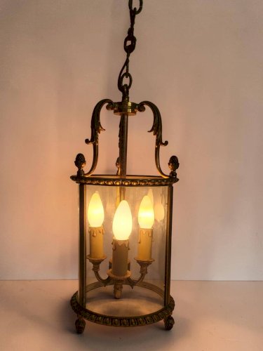 Paire de lanternes en Bronze Style Louis XVI