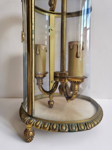 Paire de lanternes en Bronze Style Louis XVI