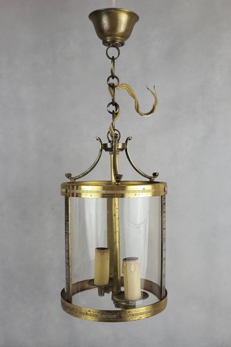 Paire de lanternes en laiton, 1950