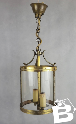 Paire de lanternes en laiton, 1950