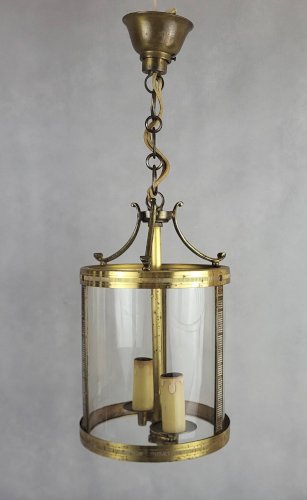 Paire de lanternes en laiton, 1950