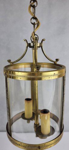 Paire de lanternes en laiton, 1950