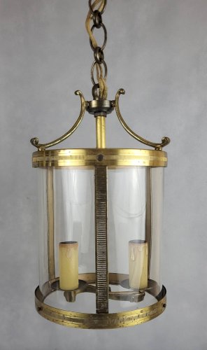 Paire de lanternes en laiton, 1950