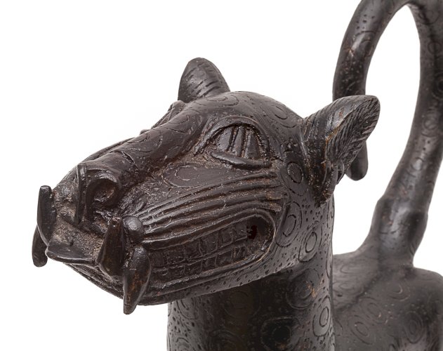 Paire de léopards Royaux du Bénin