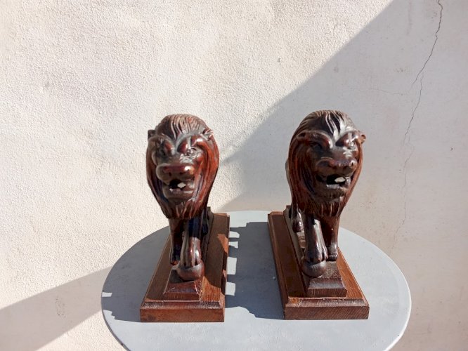  Paire de Lions Médicis – XIXᵉ siècle 