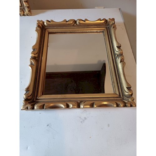 Paire de Miroirs Bois et Stuk doré