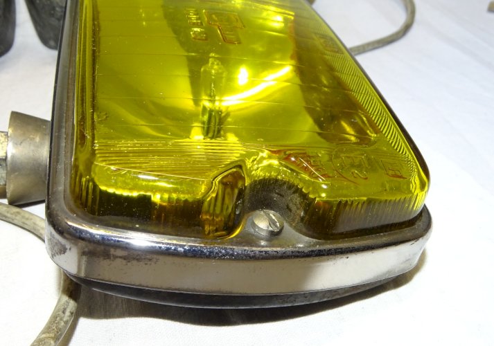 -PAIRE DE PHARES LONGUE PORTEE CIBIE IODE AVEC CACHES JUS de GRENIER  VHC    D