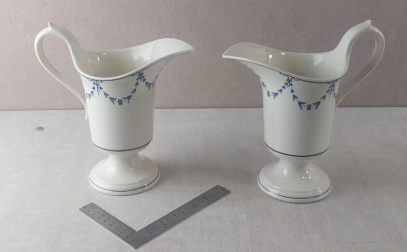 Paire de pichet / aiguière, décor Luxembourg, céramique de Villeroy & Boch