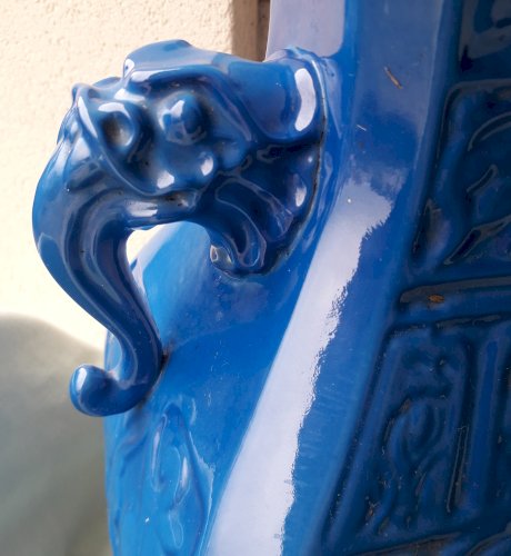 Paire de pieds de lampes asiatiques