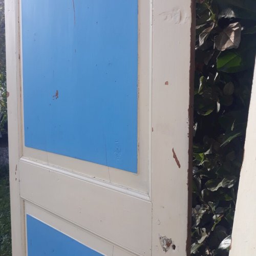 Paire de portes de placard XIX° 206x84cm anciennes bois massif ref880