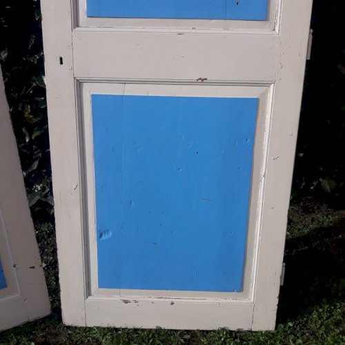 Paire de portes de placard XIX° 206x84cm anciennes bois massif ref880