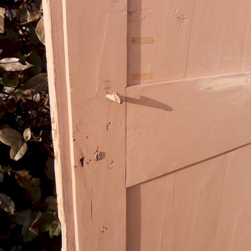 Paire de portes de placard XIX° 206x84cm anciennes bois massif ref880