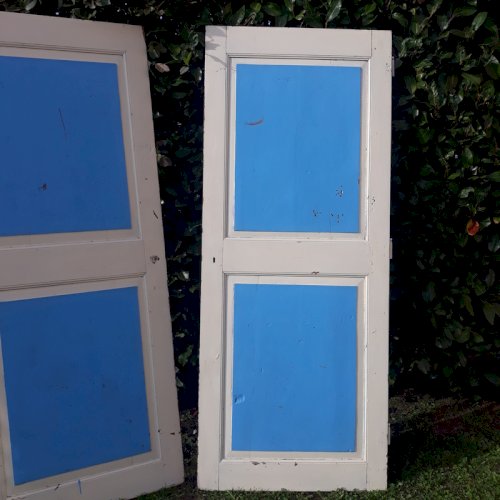 Paire de portes de placard XIX° 206x84cm anciennes bois massif ref880