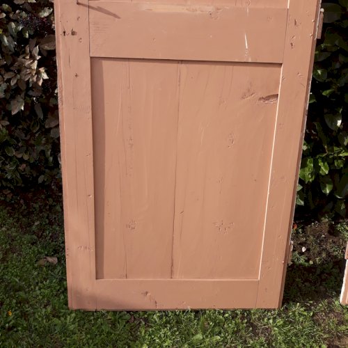 Paire de portes de placard XIX° 206x84cm anciennes bois massif ref880