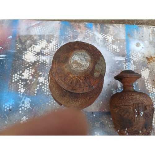 Paire de Pots a Feux en Fonte 1900 : Charleville - Mézières