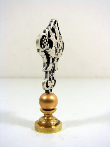 Paire de Sceaux / Cachets Argent ? Sculpté Ajouré Art Nouveau Gui